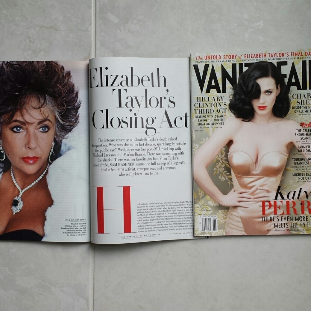 Katy Perry with Elizabeth Taylor Commemorative